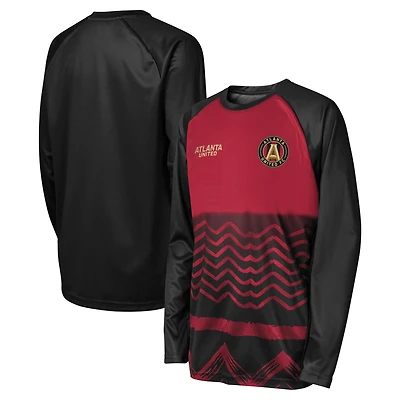 T-shirt noir à manches longues Atlanta United FC True Pioneer Raglan pour jeunes
