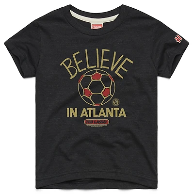 T-shirt graphique tri-blend MLS x Ted Lasso Believe, hommage jeunesse, anthracite, Atlanta United FC
