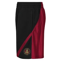 Short de football Outerstuff noir et rouge Atlanta United FC pour jeunes