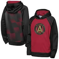 Sweat à capuche polaire rouge/noir pour jeunes Outerstuff Atlanta United FC Striker