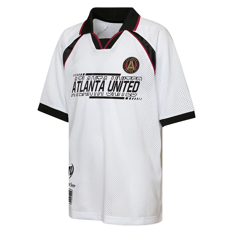 Youth Outerstuff White Atlanta United FC Mesh Raglan T-Shirt