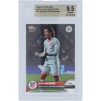 Antoine Griezmann Atletico de Madrid 2024-25 Topps Now Scores on 100th UEFA Champions League Appearance 26.11.24 #47 BGS Authenticated 9.5 Card