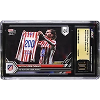 Antoine Griezmann Atletico de Madrid 2025-26 Topps Now UEFA CL First Atleti Player to Score 200 Goals #25 CGC Authenticated PRISTINE 10 Card