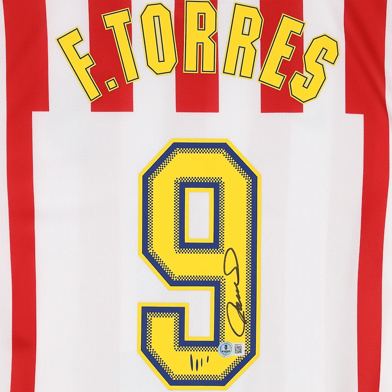 Fernando Torres Atletico de Madrid Autographed Red/White Nike Modern Home Jersey