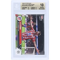 Julián Alvarez Atletico de Madrid 2024-25 Topps Now Brace in Comeback Victory #76 BGS Authenticated 10 Card - 10,10,9.5,10 Subgrades