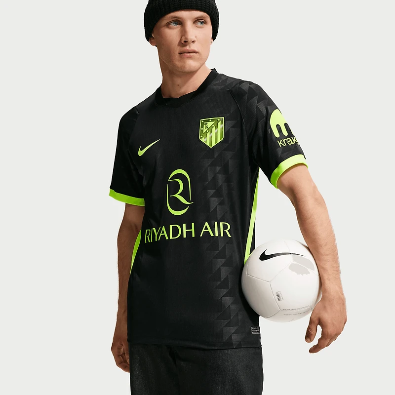 Maillot réplique Nike noir pour homme de l'Atlético Madrid, saison extérieure 2026/27