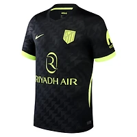 Maillot réplique Nike noir pour homme de l'Atlético Madrid, saison extérieure 2026/27