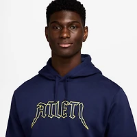 Sweat à capuche Nike bleu marine Atletico de Madrid Club pour homme