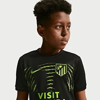 Maillot d'avant-match extérieur Nike Atlético de Madrid 2026/27 pour jeunes, noir