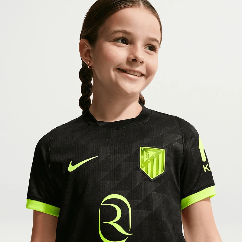 Youth Nike  Black Atletico de Madrid 2026/27 Away Stadium Replica Jersey