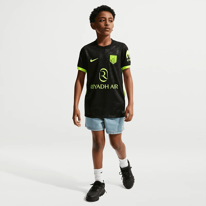Youth Nike  Black Atletico de Madrid 2026/27 Away Stadium Replica Jersey