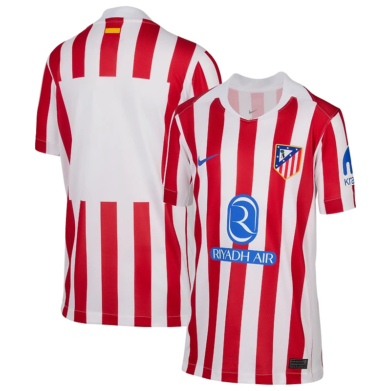 Youth Nike  Red Atletico de Madrid 2025/26 Home Replica Jersey
