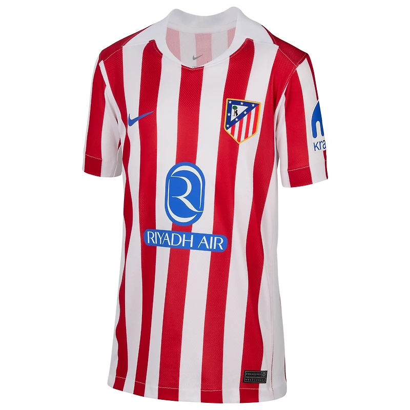 Youth Nike  Red Atletico de Madrid 2025/26 Home Replica Jersey