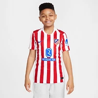 Youth Nike  Red Atletico de Madrid 2025/26 Home Replica Jersey