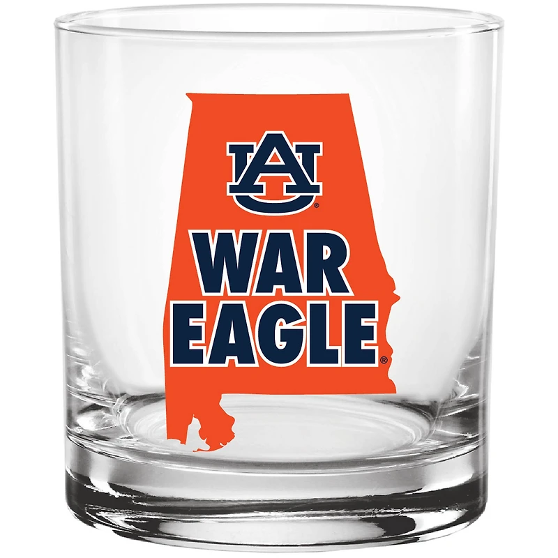 Auburn Tigers 14oz. Verre Rocks Ville natale