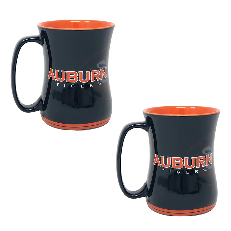 Auburn Tigers 16oz. Sculpted Barista Mug Two-Pack
