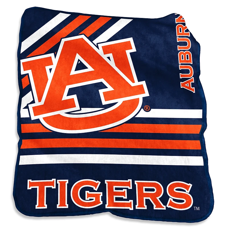 Couverture raschel en peluche d'équipe Auburn Tigers 50'' x 60''