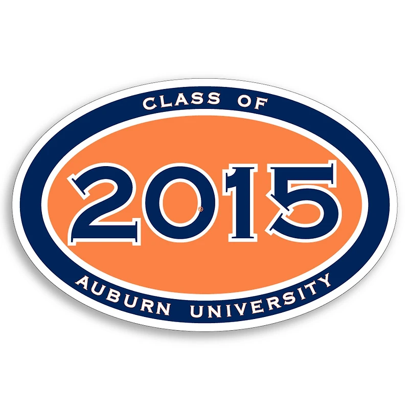 Sticker Ovale Auburn Tigers Classe de 2015