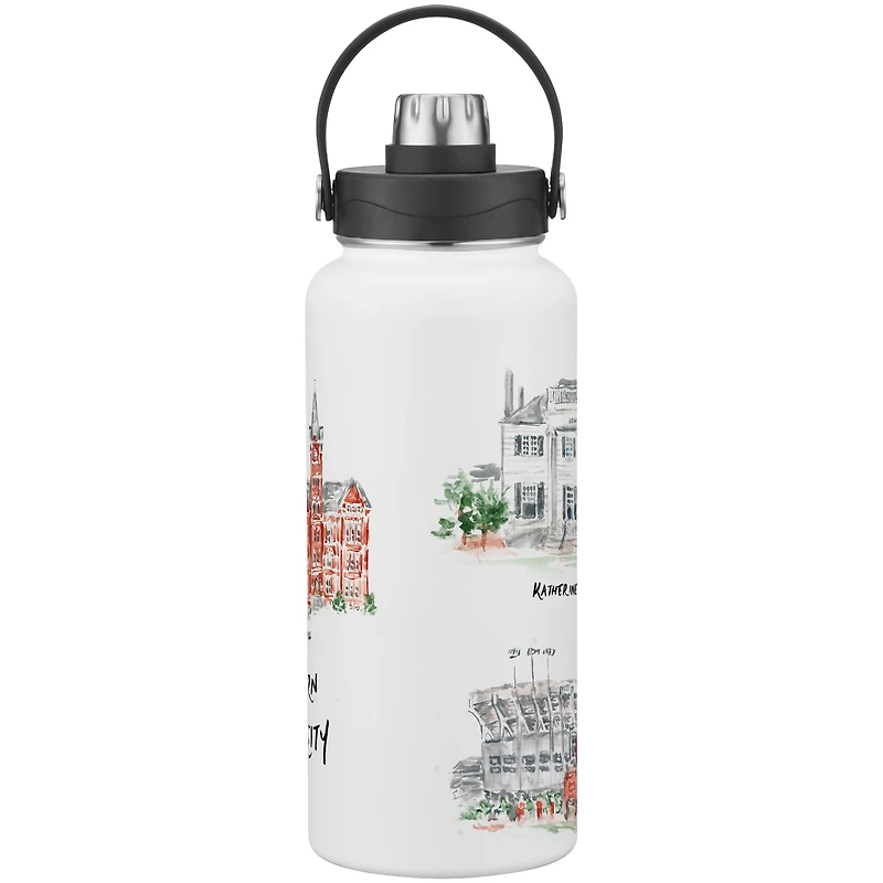 Auburn Tigers Laura Wilcox Watercolors 34oz. Water Bottle