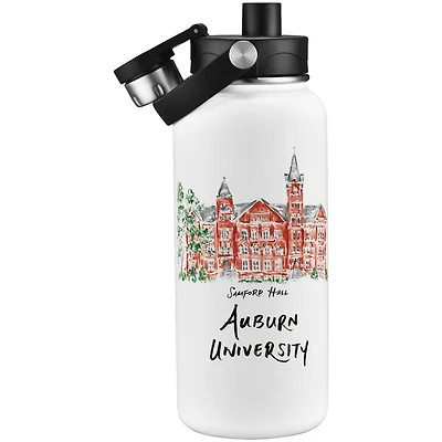 Auburn Tigers Laura Wilcox Watercolors 34oz. Water Bottle