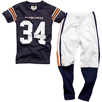 Ensemble pyjama de football préscolaire Auburn Tigers - Blanc/Bleu marine