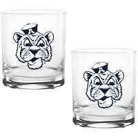 Auburn Tigers Two Pack 14oz. Vault Sketch Rocks Glass Set