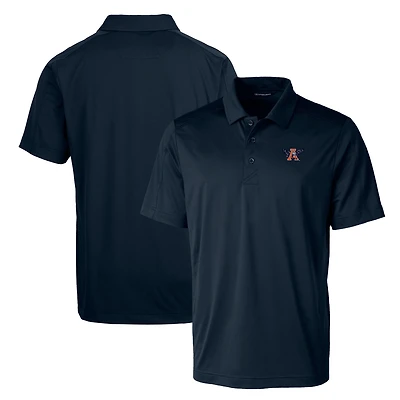 Polo extensible texturé Cutter & Buck Navy Auburn Tigers, logo principal de l'équipe.