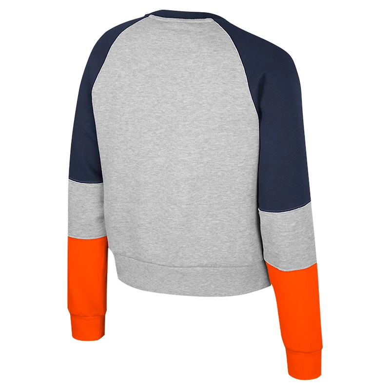 Sweat-shirt à capuche strass Katinka pour filles du Colisée Heather Gray Auburn Tigers