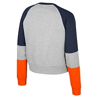 Sweat-shirt à capuche strass Katinka pour filles du Colisée Heather Gray Auburn Tigers