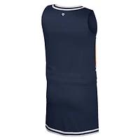 Ensemble haut et jupe de pom-pom girl pour filles du Colosseum Navy Auburn Tigers
