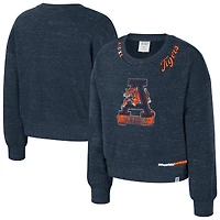 Girls Youth Colosseum  Navy Auburn Tigers Just a Minute Sweatshirt