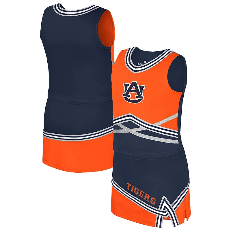 Girls Youth Colosseum Navy Auburn Tigers Lollipop Park Cheer Two-Piece Set