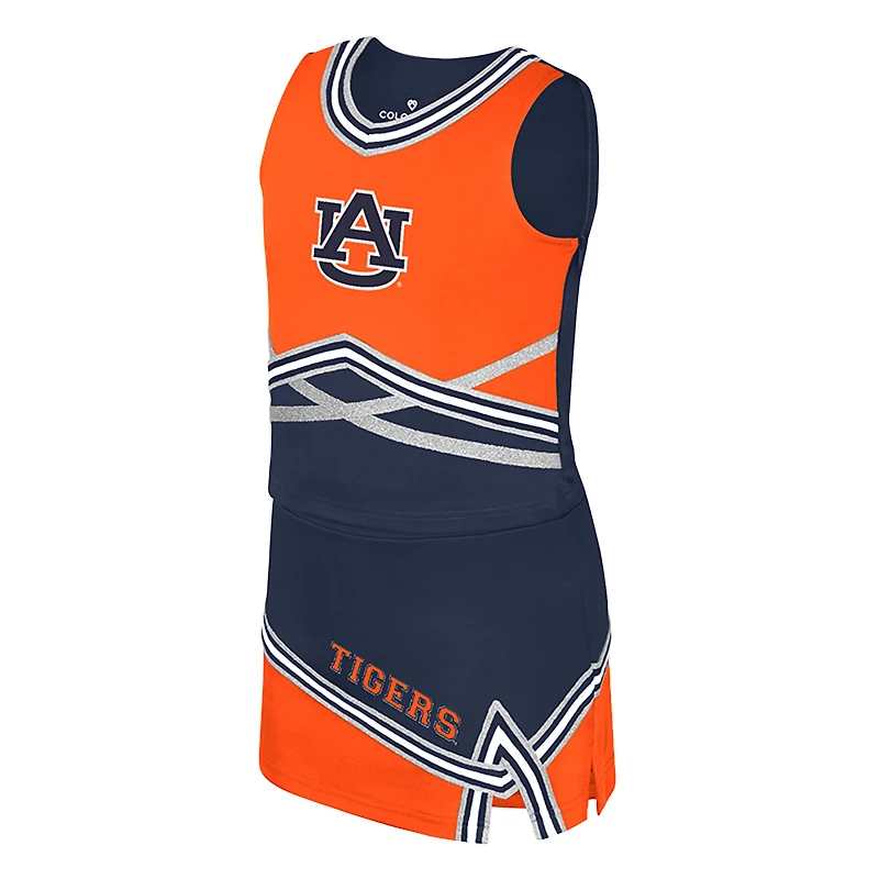 Girls Youth Colosseum Navy Auburn Tigers Lollipop Park Cheer Two-Piece Set