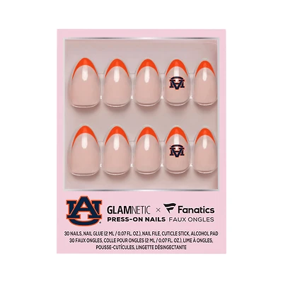 Kit manucure Glamnetic x Fanatics Auburn Tigers