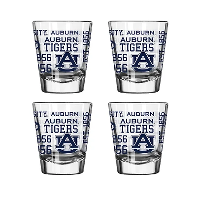 Logo Brands Auburn Tigers 4-Pack 2oz. Shot Glass Set
