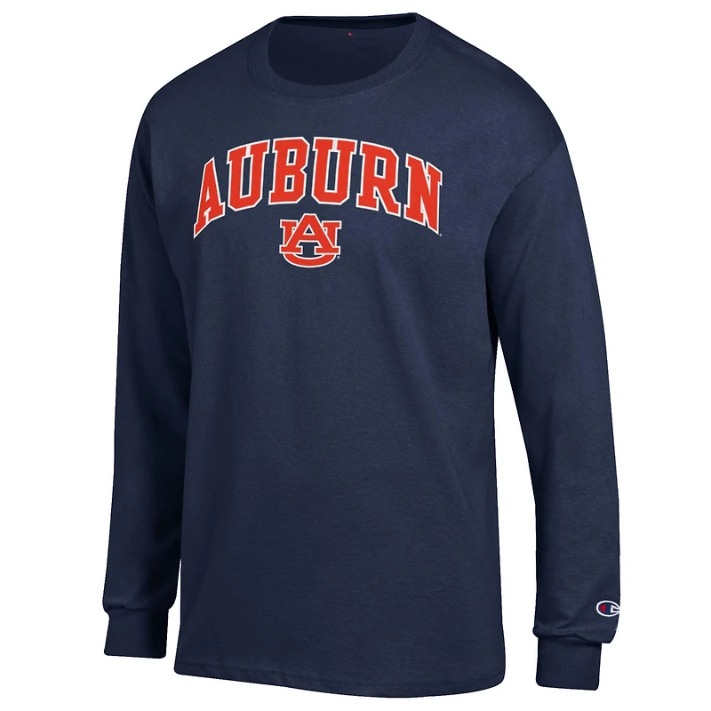 T-shirt à manches longues avec logo Arch Over Champion Auburn Tigers pour homme