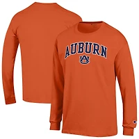 Men's Champion  Orange Auburn Tigers Arch Over Logo Long Sleeve T-Shirt
