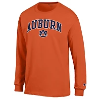 Men's Champion  Orange Auburn Tigers Arch Over Logo Long Sleeve T-Shirt