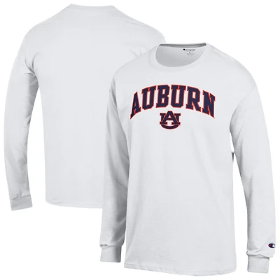 T-shirt à manches longues avec logo Arch Over Champion Auburn Tigers pour homme