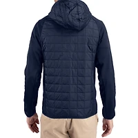Men's Cutter & Buck  Navy Auburn Tigers Rainier Eco Hybrid PrimaLoft Raglan Full-Zip Jacket