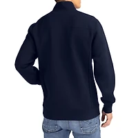 Pull à col zippé Cutter & Buck bleu marine Auburn Tigers Roam Eco recyclé pour homme