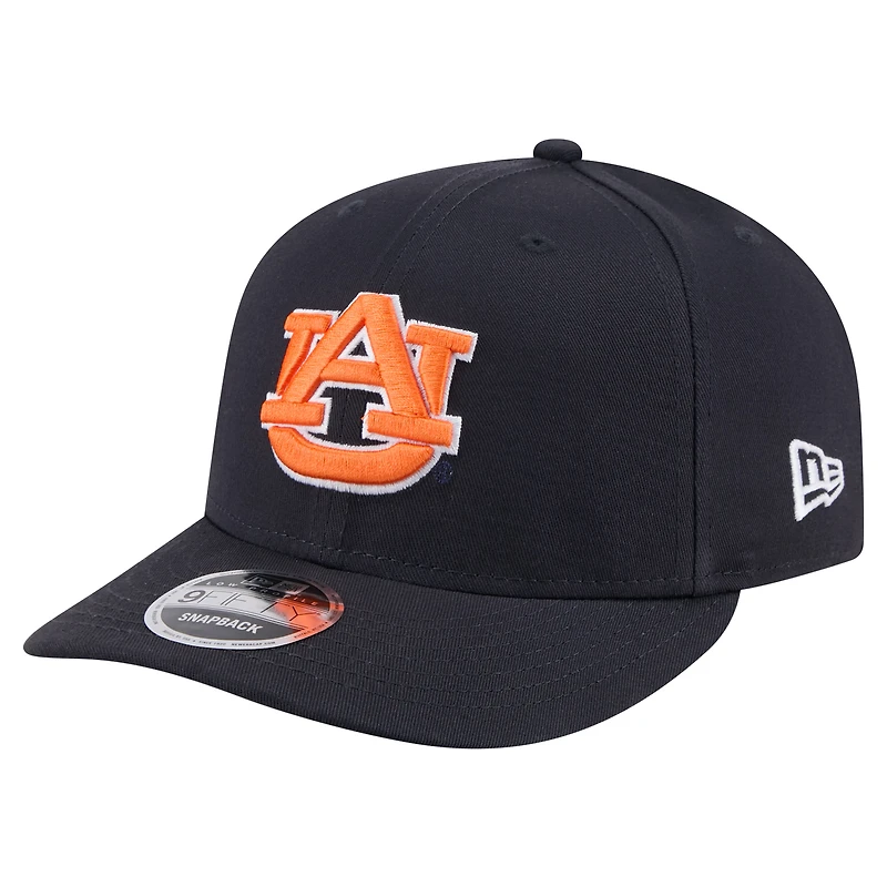 Casquette ajustable 9FIFTY à profil bas New Era bleu marine Auburn Tigers pour homme