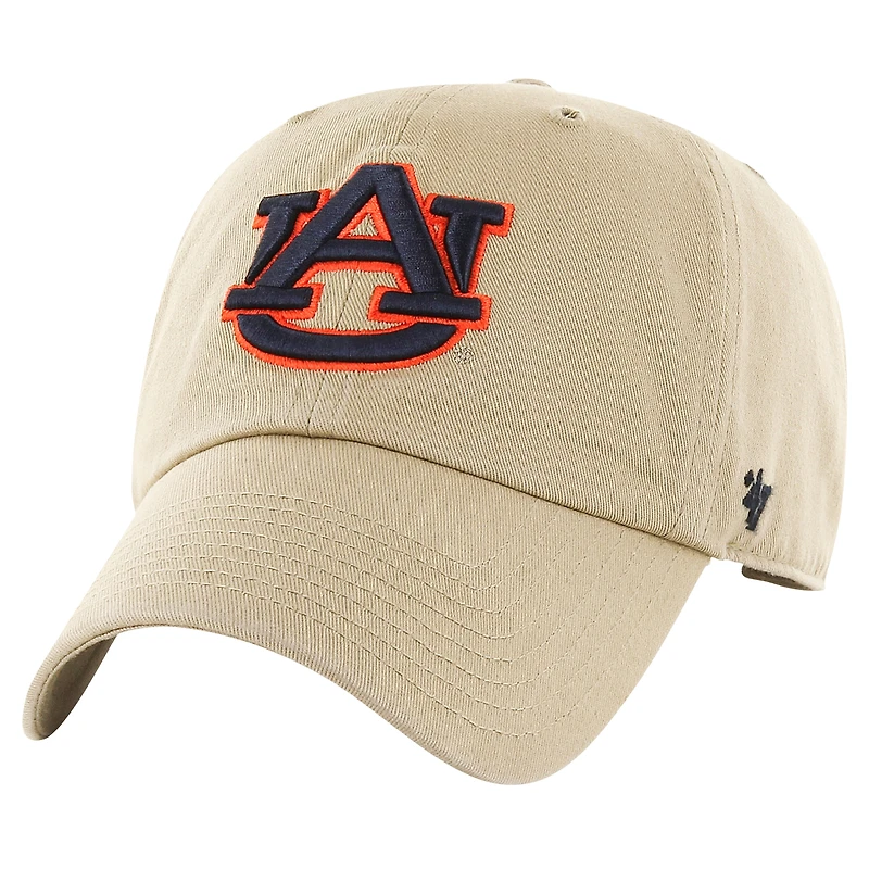 Men's '47 Khaki Auburn Tigers Clean Up Adjustable Hat