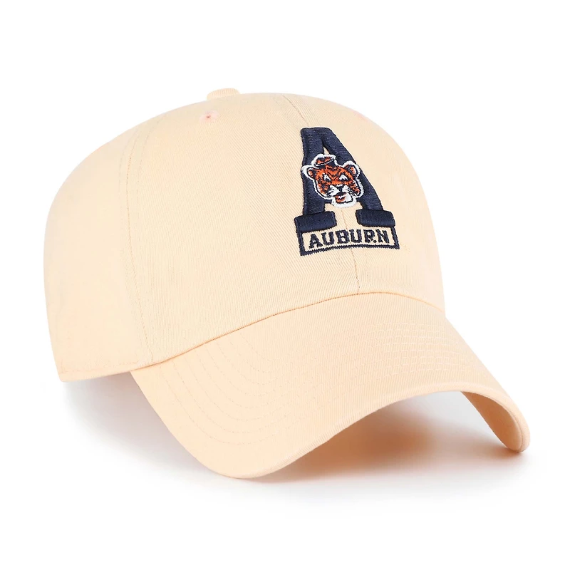Men's '47 Light Orange Auburn Tigers Vault Clean Up Adjustable Hat