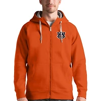 Men's Antigua Orange Auburn Tigers Victory Full-Zip Hoodie
