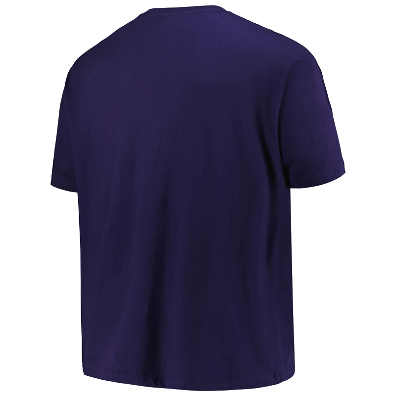 T-shirt avec casque de football Champion Auburn Tigers Big & Tall pour hommes, bleu marine