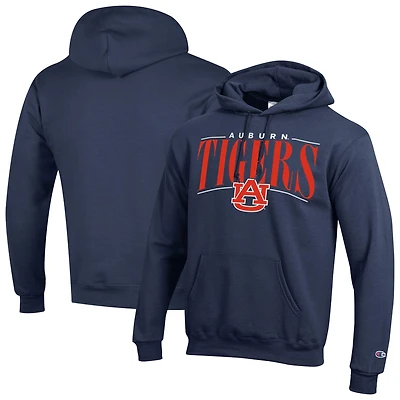 Sweat à capuche Champion bleu marine Auburn Tigers Team Pride Powerblend pour homme