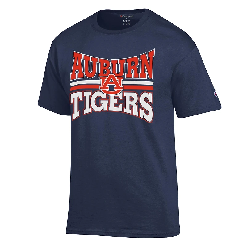 T-shirt homme Champion Navy Auburn Tigers Team Zoom