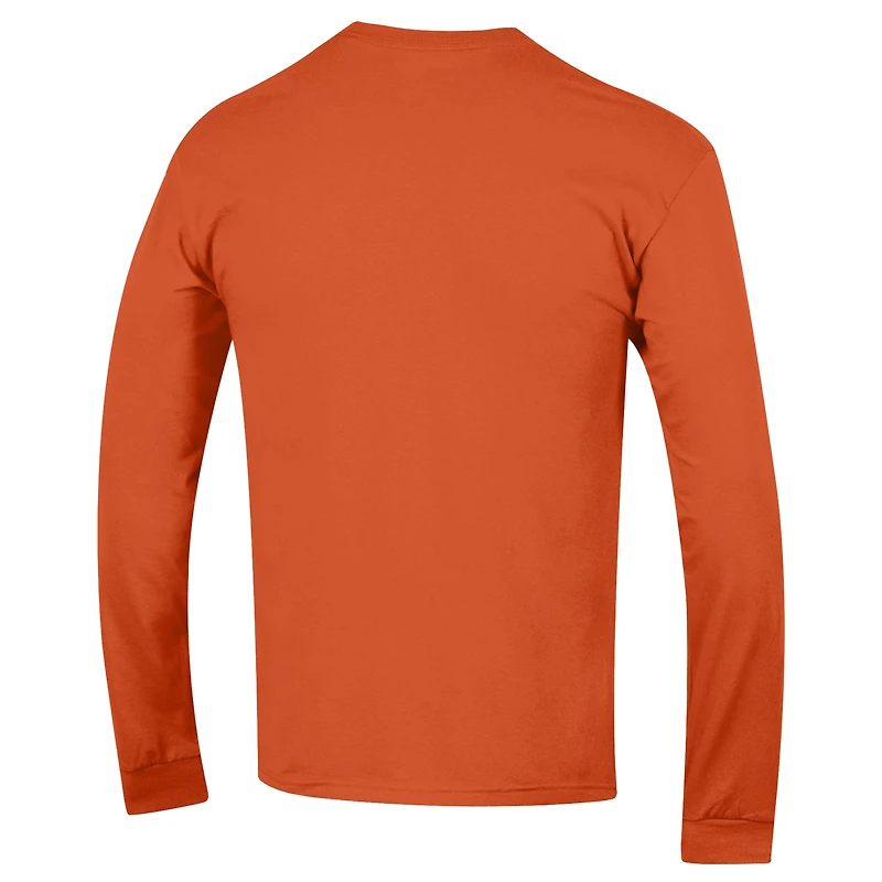 Men's Champion  Orange Auburn Tigers Arch Over Logo 2-Hit Long Sleeve T-Shirt