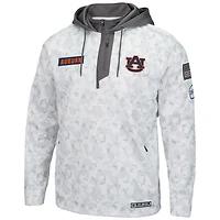 Sweat à capuche zippé Colosseum Arctic Camo Auburn Tigers OHT Military Appreciation pour homme